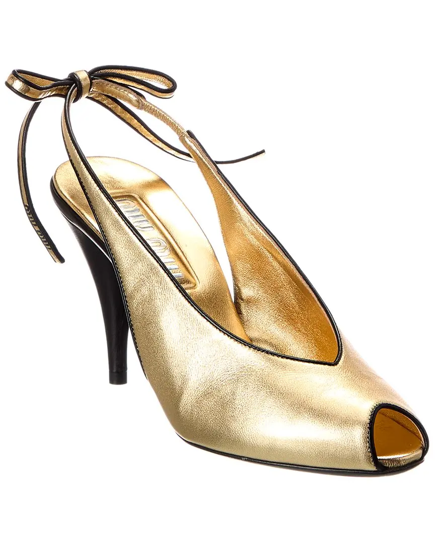 Miu Miu Leather Slingback Pump