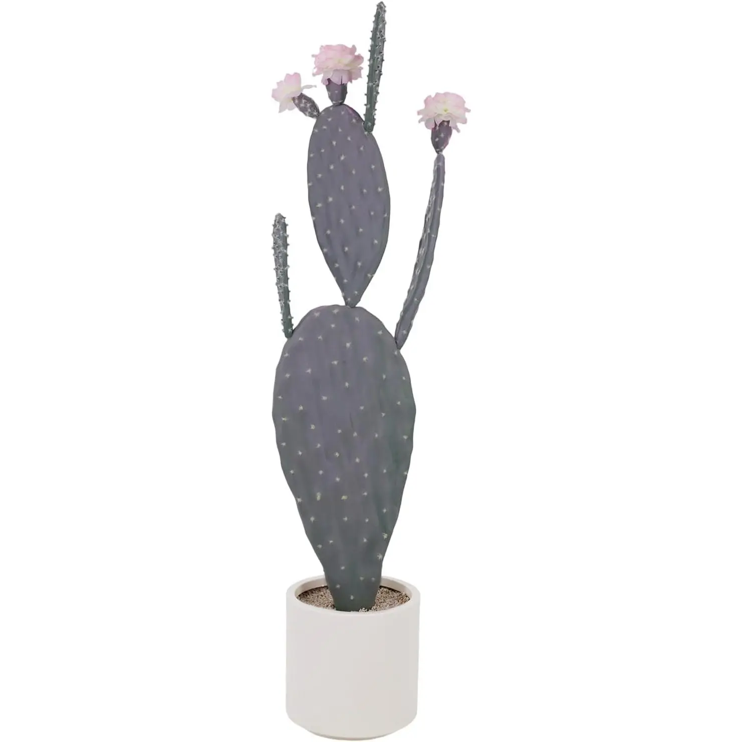 GARVEE Artificial Cactus Plant, Tall UV Resistant Faux Cactus Plant, Realistic Texture Tall Fake Plant, Faux Desert Cacti Potted Plant with Planter