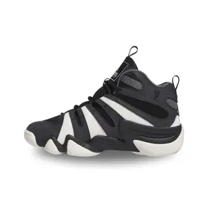 Adidas Crazy 8 Black White Men's Training Sneakers with Black Laces and White Sole, Ideal for Sports and Casual Wear
