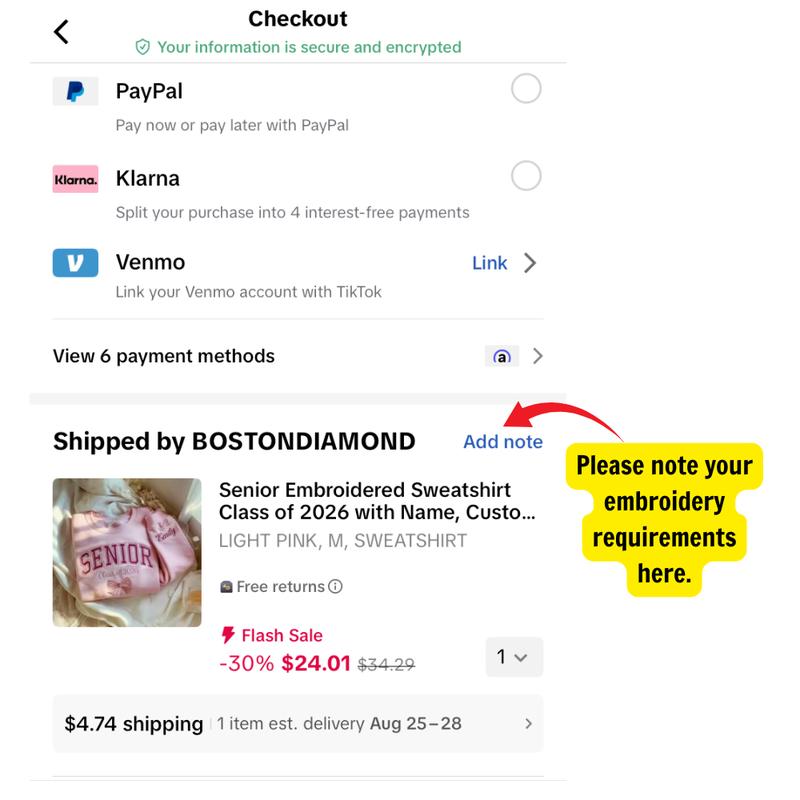 Senior Embroidered Sweatshirt Class of 2026 with Name, Custom Graduation Gift for Her, Personalized Bow Crewneck, Senior Girl Shirt