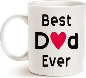 Best Dad Coffee Mug, Best Dad Ever Unique Birthday Gifts Idea for Dad Father Papa Daddy Cup