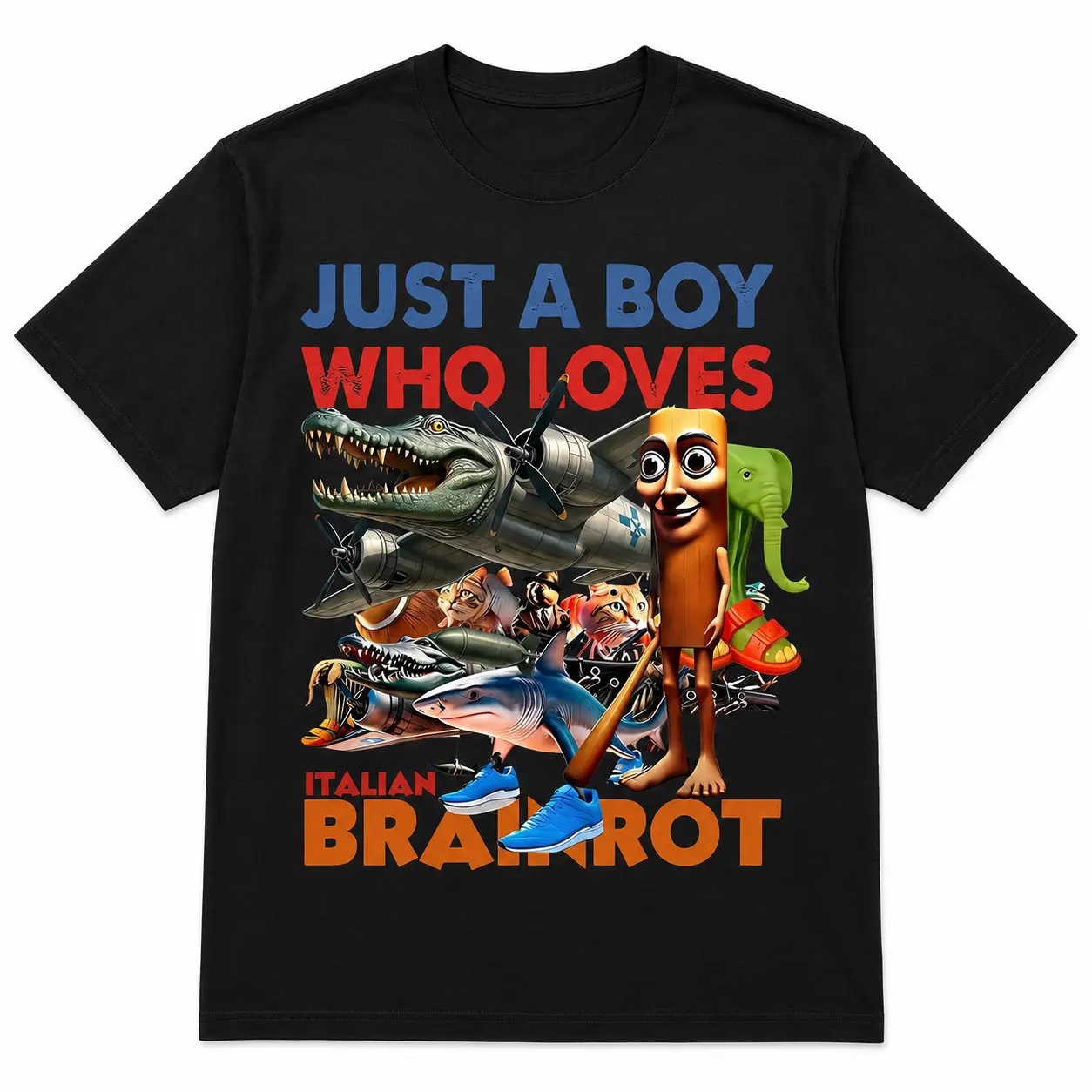All Brainrot Italian Meme For Men Women Boys Girl Kids Youth T-Shirt for men adult kids boys graphic Tees shirts funny Cotton fashion Short Sleeve tops Summer vacation outfits clothing men Birthday gifts