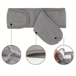 Women's Adjustable Wide Headband - Great Cosmetic Accessory for Yoga, Sports, Spa, Bath, Shower, Makeup and Face Wash