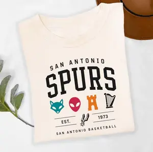 Youth and Adult San Antonio Spurs Shirt, Wem.by Tee, Oversized Basketball Graphic Tee, Spurs Fan Gift, Game Day  Shirt Women Men