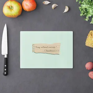 Pray Without Ceasing Vintage Style Unique Kitchen Cutting Board