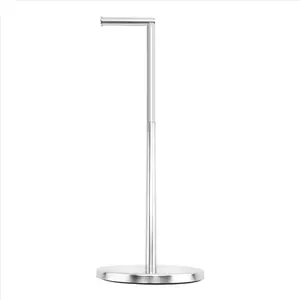 Toilet Paper Holder, Free Standing Toilet Paper Holder Stand with Reserve for 4 Spare Rolls, Sturdy Base