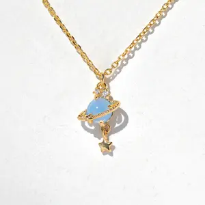 Blue Raspberry Blue Jupiter Berry love gift women's unisex necklace