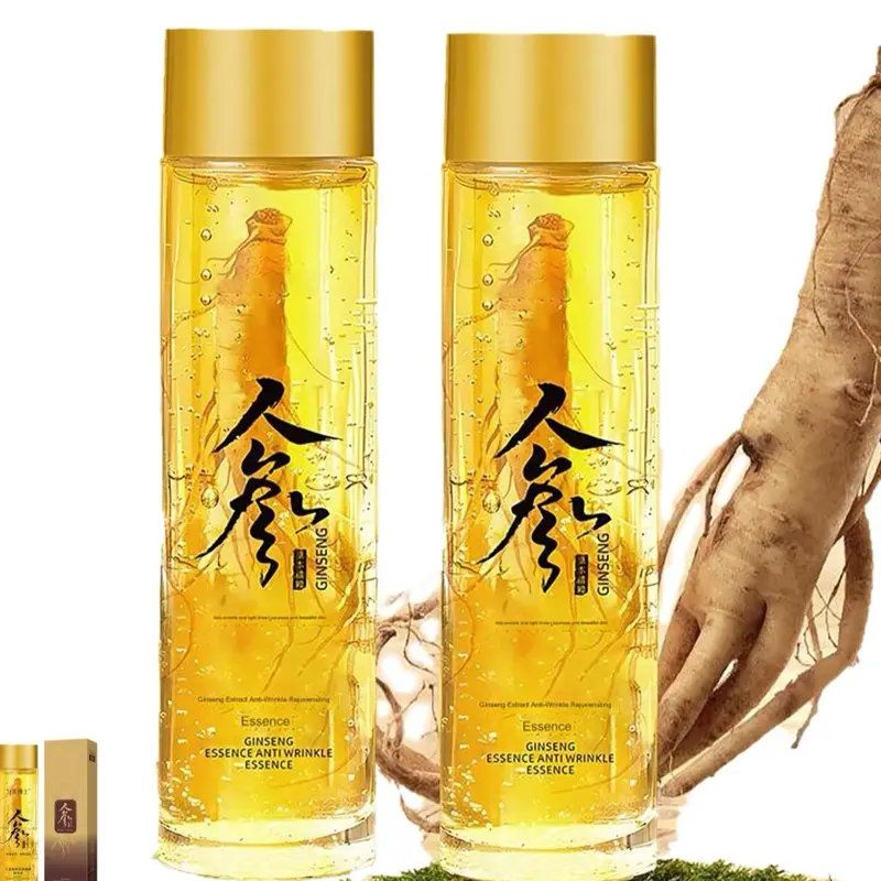 Maani Essence 2x Panax Ginseng Extract Liquid Serum - Anti-Aging Ginseng Serums & Essences, Moisturizing Anti-Wrinkle Treatment with Polypeptide Boost, Reduces Sagging Skincare