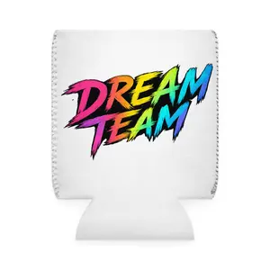 Dream Team Can Cooler, Rainbow Team Spirit Koozie, Friendship Gift, TikTok Team Gift, Party Favor, Crew Beverage Holder