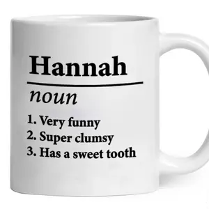 Personalised Name Definition Mug 11oz Gifts Ideas Presents For Mum Dad Birthday Christmas Mothers Fathers Day - Please note the 3 definitions or message shop