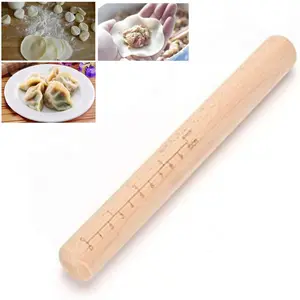 9inch Rolling Pin Baking Dough Roller for Dumpling Tortilla Pizza Pie Bread Pastry