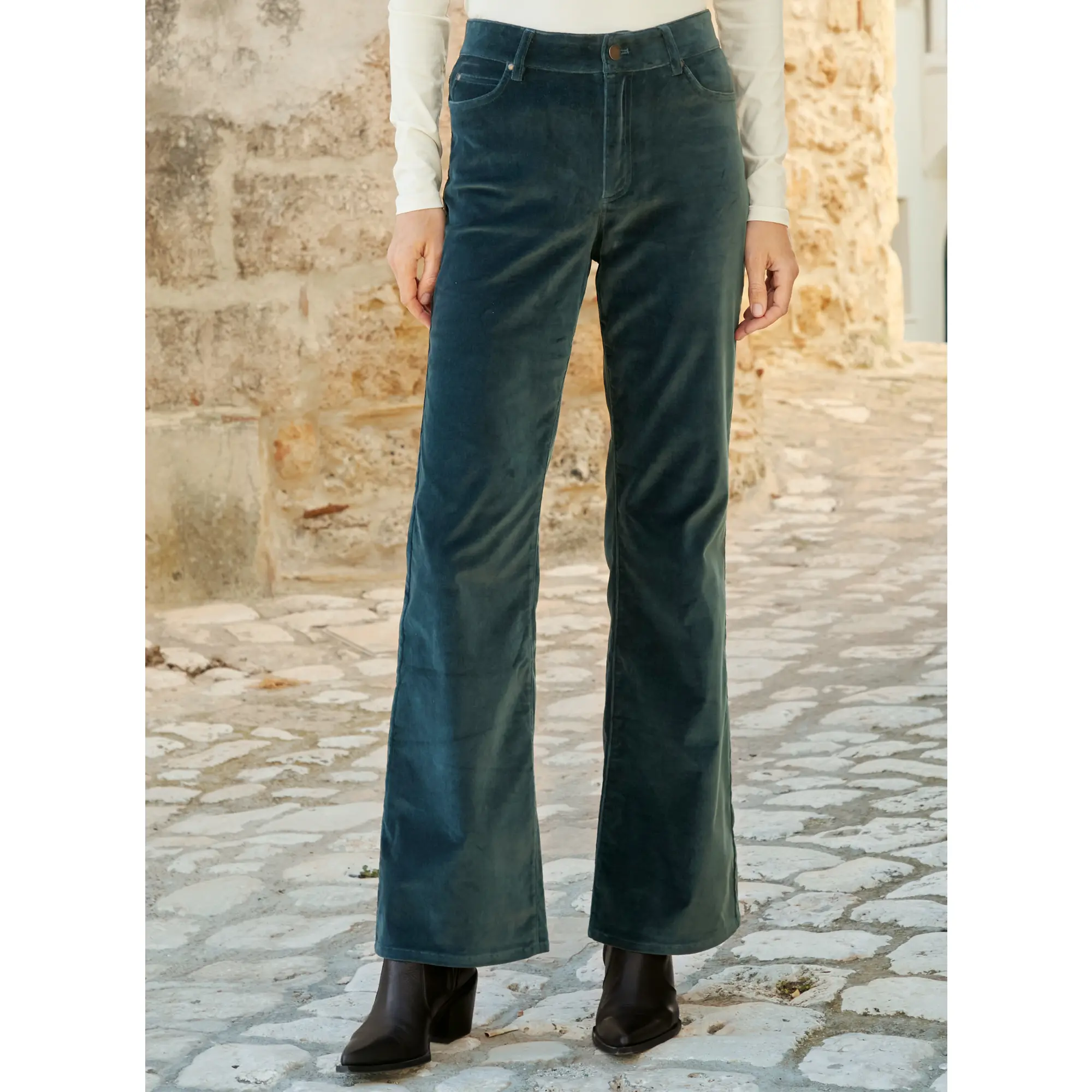 Boot Cut Velveteen Jeans