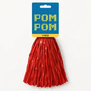 Red Pom Pom Team Spirit Cheer Accessory