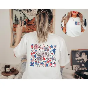Men's Light 4th of July Emergency Department T-Shirt - ER Nurse Work Top, Red White Blue ER Crew Gift