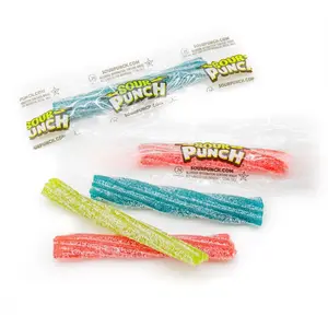 Sour Punch Twists Straws 3 lb Bulk Bag - Assorted Fruit Flavored Chewy Candies Individually Wrapped Kosher & Halal USA Made