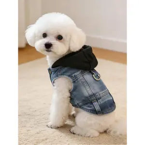 1 Piece New Hooded Harness Vest, Suitable for Small Dogs Like Poodles, Bichons, Teddy Dogs, Spring and Autumn Pet Clothing