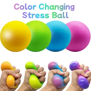 1/3/5/8 Counts Color-Changing Flour Balls Stress Relief Toy, Sensory Squeeze Ball Party Favors, Unique Novelty Gift, Stress Relieving Accessory