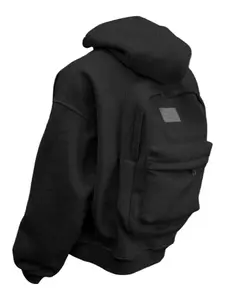 Hooded Sweatshirt with Built-In Backpack, Unisex Lightweight Design, Perfect for Casual & Daily Use, Stylish & Functional