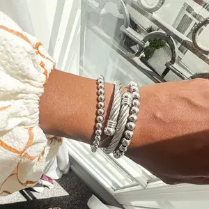 Paris Stainless Steel Bracelet Stack