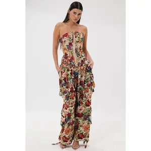 FLORAL FOR DAYS BROCADE TROUSER