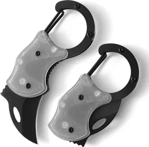 Folding Pocket Utility Knife,Cool Folding Knife Box Cutter，Lightweight EDC Tool for Camping,Hiking and Outdoor，Great Gift for Men and Women（Glow in The Dark）