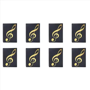 8X Sheet Music Folder, 60 Pages, Sheet Music/Holder,Fits Letter Size A4, Writable & Detachable Choir Folder (Black)