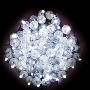 100 pcs White Round Led Ball Lamp Balloon Light long standby time for Paper Lantern Balloon Light Party Wedding Decoration