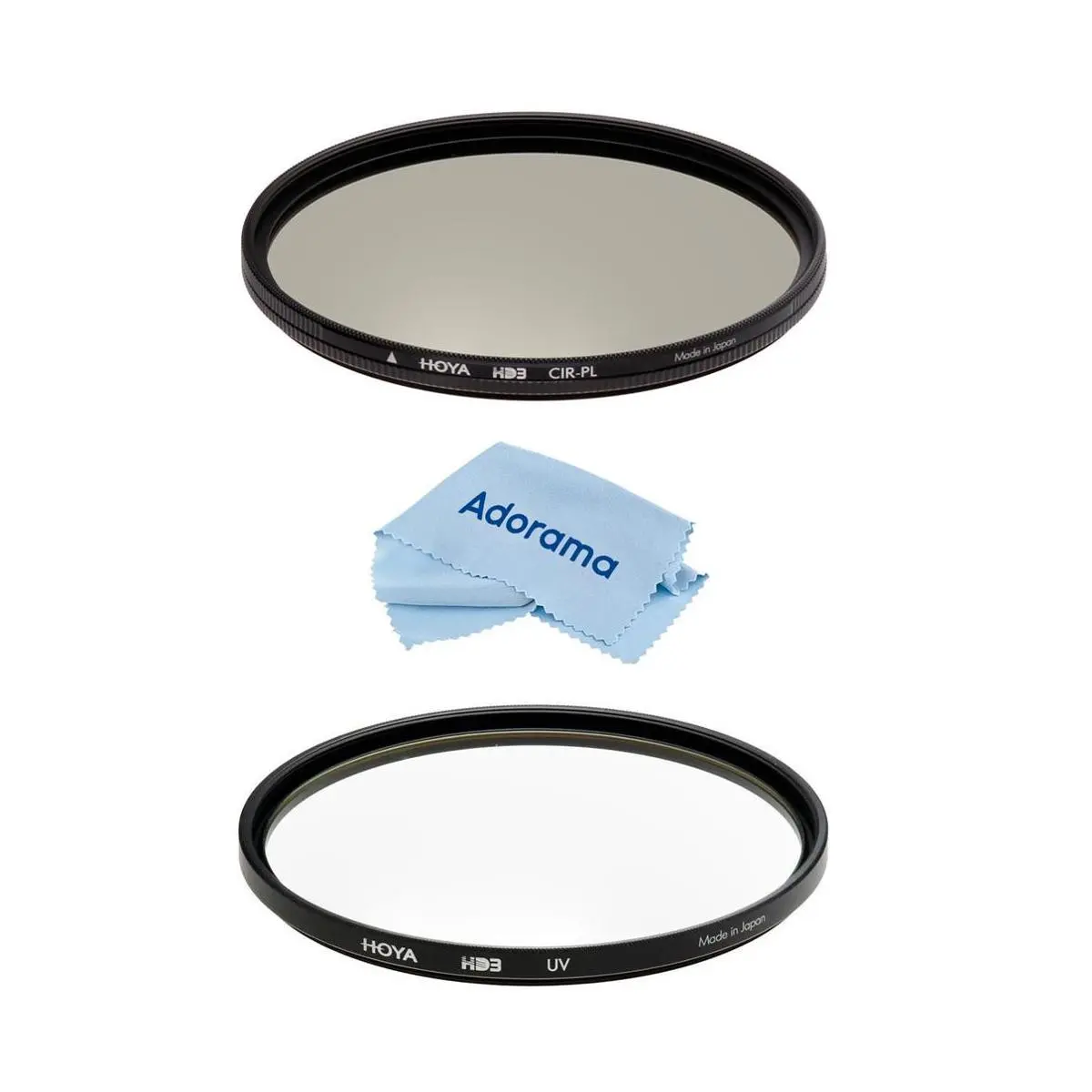 Hoya 49mm HD3 UV and Circular Polarizer Lens Filter Kit, Camera Accessories With Microfiber Cloth