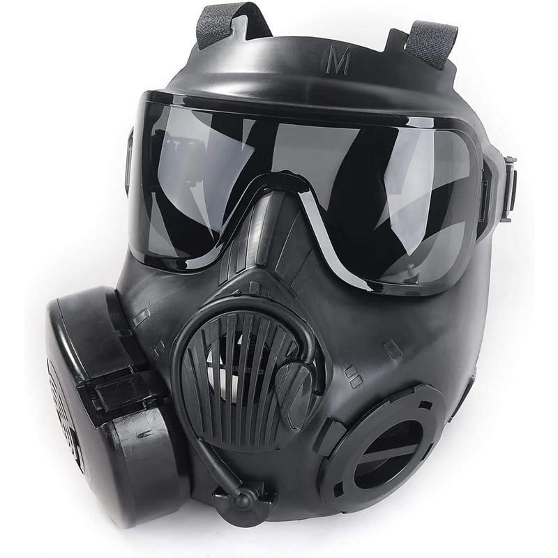 Full Face Airsoft Gas Mask Tactical Skull Dummy Toxic Game Mask for BB Gun CS Paintball Cosplay Costume Halloween Masquerade
