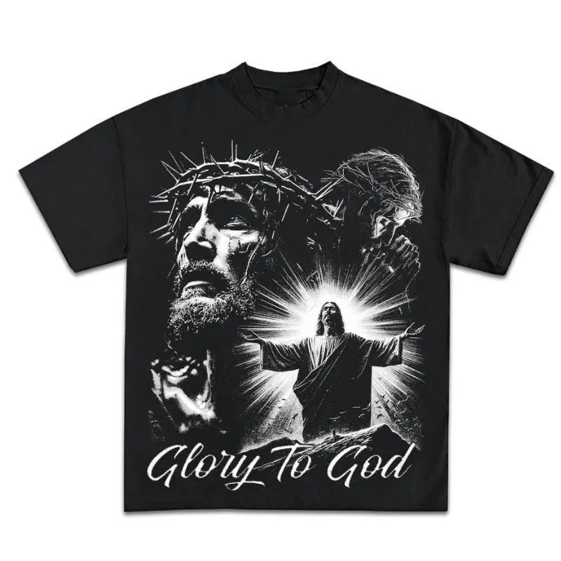 Youth and Adult Glory to God Jesus Graphic T-Shirt, graphic tees for boys, Graphic Tees, s clothing, Youth Clothing, boys clothing, youth boys clothes01SHenjq