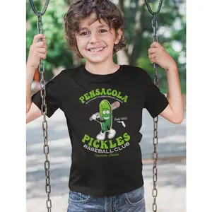 Retro Pensacola Pickles Baseball Graphic Tee | Minor League Team Merch for Young Fan, Vintage Game Day Cotton T-Shirt