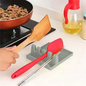 Multi-Function Silicone Spoon Spatula Holder, Durable & Flexible Design, Perfect for Cooking Tools Organization Kitchenware