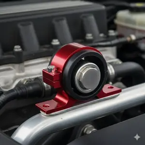 50mm Universal Aluminum Fuel Pump Mounting Bracket Heavy Duty CNC Machined Lightweight Durable Heat Resistant Corrosion Proof for Motorcycle ATV Car Engine Performance Upgrade