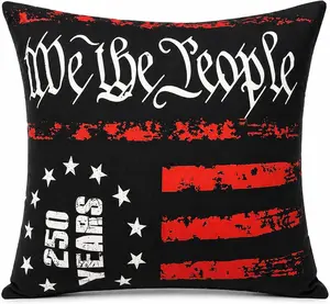 Huglina American Eagle Throw Pillow-USA 002 18x18 Inch
