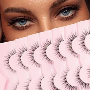 7 Pairs Invisible Strip Lashes, Ultra-Thin Design, Easy Application, Lightweight Comfortable, Perfect for Daily Wear
