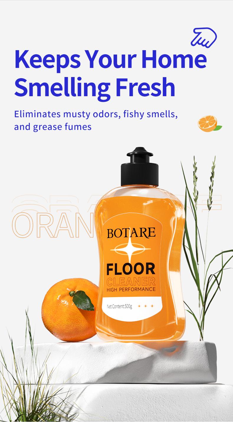 BOTARE Floor Cleaner Enzyme-Powered Deep Clean Quick-Dry Pet/Kid-Safe 17.6 Fl Oz for All Floors Scented Long Lasting Cleaner