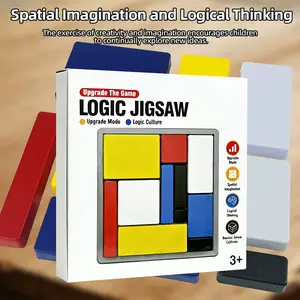 Logic Jigsaw Puzzle for Kids Teens & Adults Portable Educational Toy for Travel Gifts & Family Fun Ages 7+ Spatial Imagination & Logical Thinking