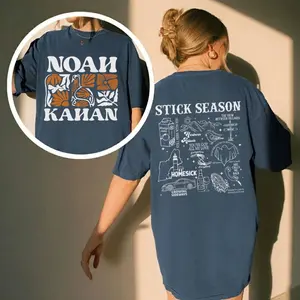 Comfort Colors N0ah Kahan Stick Season Shirt, N0ah Kahan 2 Sides Tee, The Great Divide Tour T Shirt, Nk All Light Turned Off Top , Unisex Crew Neck Top, Crewneck Top