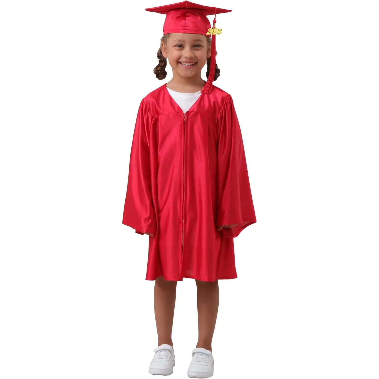 Preschool & Kindergarten Graduation Cap and Gown, with Tassel 2025 2026 Charm Sets