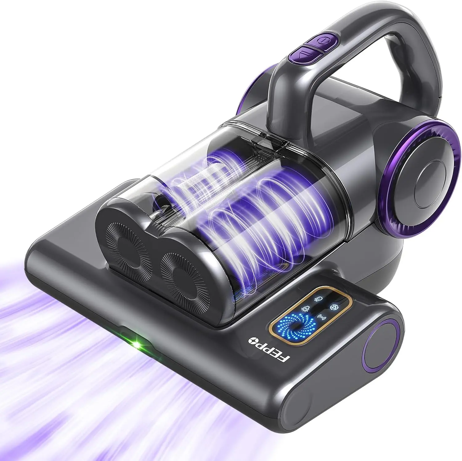 Powerful Mattress Vacuum Cleaner with 16Kpa Suction and 500W Motor, UV C Light at 253.7nm with 140F Heat, HEPA Filtration and Ultrasonic Technology for Deep Cleaning Beds, Sofas, Couches and Cribs, Hygiene Home Essential