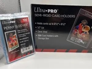 Ultra Pro Standard Card Submission Semi-Rigid Holders BOX of 200 + 200 Sleeve