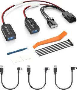 GPS Dash Cam Power Adapter,(Pin Type F Connector)Mirror Camera Radar Charger Station GPS Dashcam Charger Cable for Select Ford Bronco Sport,Explorer and More with Autodimming Rearview Mirror