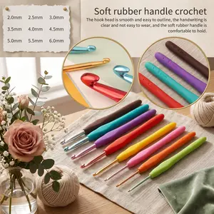 Professional Crochet Kit for Beginners Adults, 103PCS Complete Crochet & Knitting Set with Ergonomic Hooks, Lace Crochet Hooks, Yarn, Stitch Markers, Storage Case for DIY Crafts