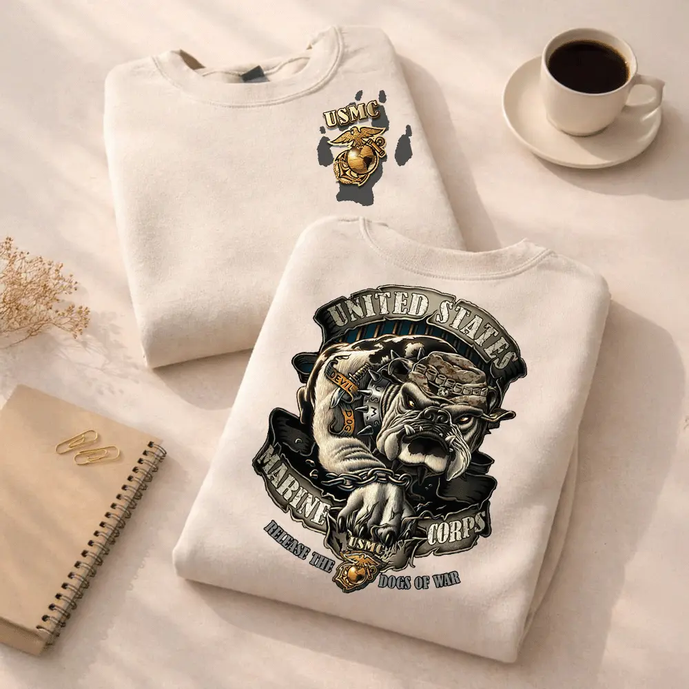 USMC Release the Dogs of War Men's T-Shirt