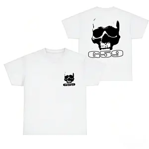 【Viral TikTok Tshirt】Menswear G59 Graphic Round Neck Shortsleeve Unisex Cotton Streetwear Casual T-Shirts - Black, Aesthetic, Comfy, Hip Hop Vibe, Halloween Gift