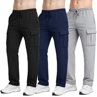 (Open Bottom) Black-Navy-Heather Grey