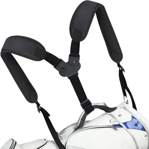 Golf Bag Straps Swivel Backpack Straps Golf Bag Double Strap, Backpack Straps Replacement Adjustable Bag Strap Black