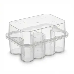 10-Vial Plastic Storage Container for 2ml & 3ml Vials – Clear Organizer Case with Lid