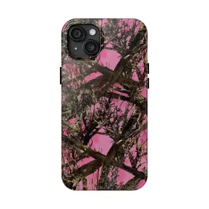 Coquette Pink Realtree Camo Tough Phone Case, Gifts for Her, Hunting Gift, Camo Phone Case for iPhone 16 15Pro, 14, 13, 12, 11, 8, XR Mini, Pro Max, Plus Accessories Protection Aesthetic Protector Compatible with Samsung Galaxy S25