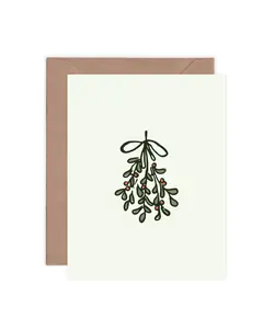 Mistletoe Greeting Card Great For The Holidays